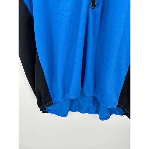 Aero Tech Designs Cyclewear Shirt Men XXL Blue Short Sleeve Half Zip Cycling - Picture 4 of 8